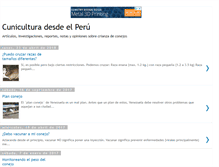 Tablet Screenshot of cuniculturaperu.com